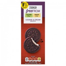 Tesco Free From Cookies and Cream Biscuits 160g