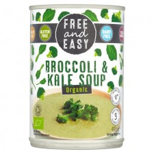 Free and Easy Organic Broccoli and Kale Soup 400g