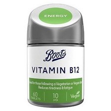 Boots  Vitamins B12 60 Tablets