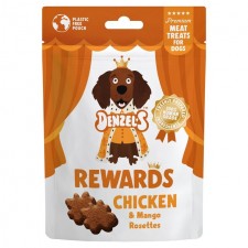 Denzels Meaty Rewards Chicken and Mango Rosettes Dog Treats 70g