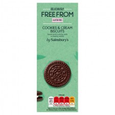 Sainsburys Free From Cookies and Cream Biscuits 160g