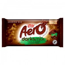 Aero Dark and Milk Peppermint Chocolate 90g Sharing Bar