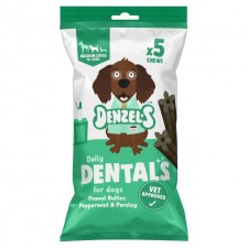 Denzels Daily Dentals For Medium Dogs Peanut Butter Peppermint and Parsley 100g