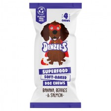 Denzels Superfood Soft Baked Dog Chews Banana Berries and Salmon 75g