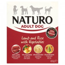 Naturo Adult Dog Lamb And Rice With Vegetable 400G