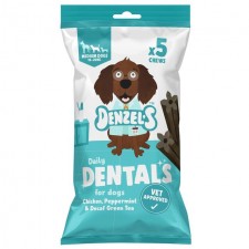 Denzels Daily Dental Medium Dogs Chicken Peppermint and Decaf Green Tea 100g