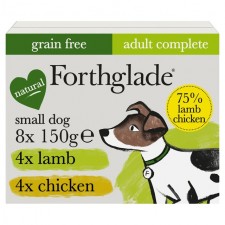 Forthglade Grain Free Adult Chicken and Lamb Small Dog Wet Food 8 x 150g