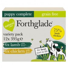 Forthglade Complete Puppy Variety Lamb and Chicken Grain Free 12x395g