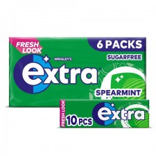 Wrigleys Extra Chewing Gum Spearmint 6 pack