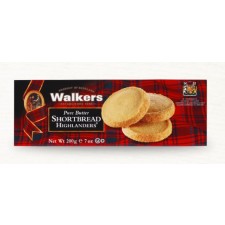 Walkers Pure Butter Highlanders Shortbread 12 x 200g Case