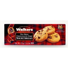 Walkers Pure Butter Chocolate Chip Shortbread 12 x 175g Case