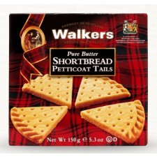 Walkers Pure Butter Shortbread Petticoat Tails 24 x 150g Case