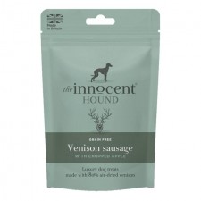 The Innocent Hound Dog Treats Venison Sausage with Chopped Apple 7 per pack
