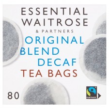 Waitrose Essential Original Blend Decaffeinated Tea Bags x80