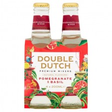 Double Dutch Pomegranate and Basil Mixer 4 x 200ml