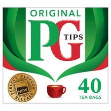 PG Tips Tea Pyramid 40 Teabags