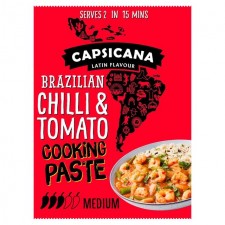 Capsicana Brazilian Chilli and Tomato Fajita Cooking Paste Serves 2 Medium 60g