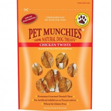 Pet Munchies 100% Natural Chicken Twists 80g