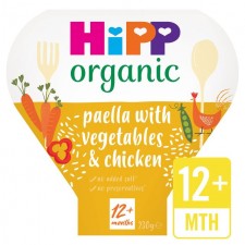 HiPP Organic 1 Year Paella with Mixed Vegetables and Chicken 230g