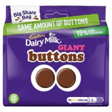 Cadbury Dairy Milk Chocolate Buttons Share Bag 184g