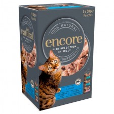 Encore Fish Selection Cat Pouch in Jelly 5 x 50g