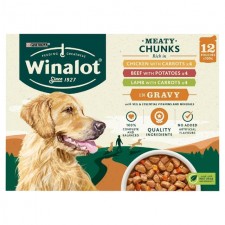 Winalot Chicken Beef and Lamb Pouch 12 x 100g
