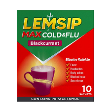 Lemsip Max Cold and Flu Original Blackcurrant 10 Sachets