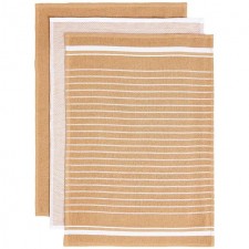Marks and Spencer Collection Set of 3 Cotton Rich Kitchen Towels One Size Neutral 3 per pack