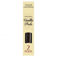 Taylor and Colledge Organic Vanilla Pods 2 Pack