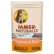 Iams Naturally Adult Cat with North Atlantic Salmon And Rice 700g