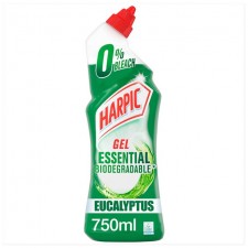 Harpic 0% Bleach Gel Essential Eucalyptus 750ml