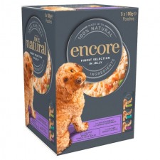 Encore Finest Selection Dog Pouch in Jelly 5 x 100g