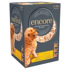Encore Chicken Selection Dog Pouch in Jelly 5 x 100g