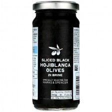 Marks and Spencer Sliced Black Hojiblanca Olives in Brine 230g