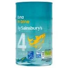 Sainsburys Tuna in Brine 4x160g