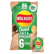 Walkers Baked Salt and Vinegar 6 pack