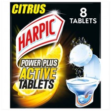 Harpic Power Plus Active Citrus Tablets 8 Pack