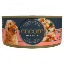 Encore Dog Chicken Ham and Vegetables in Broth Tin 156g
