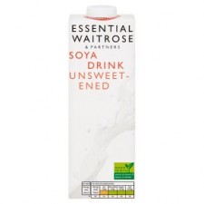 Waitrose Essential Longlife Unsweetened Soya Drink 1L