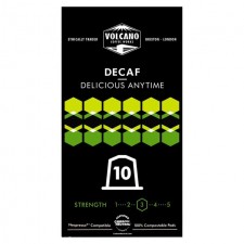 Volcano Coffee Works Decaf Delicious Anytime Nespresso Compatible Eco Pods 10 per pack