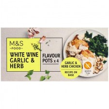 Marks and Spencer White Wine Garlic and Herb Flavour Stock Pots 96g