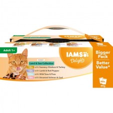 Iams Delights Meat And Fish in Gravy 48 x 85g