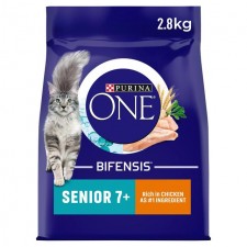 Purina One Senior 7+ Cat Food Chicken And Wholegrains 2.8kg