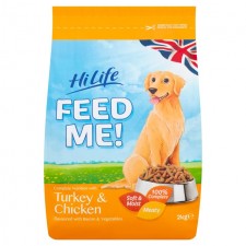 HiLife Feed Me Turkey and Chicken Dry Dog Food 2kg