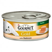 Gourmet Gold Cat Food Terrine with Salmon 85g