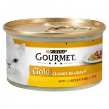 Gourmet Gold Cat Food Chicken And Liver in Gravy 85g