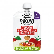 Piccolo Organic Tomato and Mozzarella Spaghetti with a hint of Basil 130g