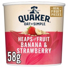 Quaker Oat So Simple Banana and Strawberry Pot 58g