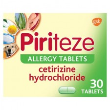 Piriteze Allergy Tablets 30 per pack