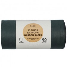 Marks and Spencer Thick and Strong Tie Handle Garden Sacks 90L 10 per pack